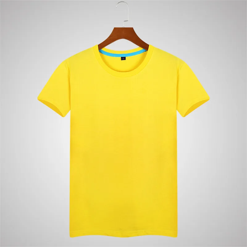 

B1422-2020Summer new men's T-shirts solid color slim trend casual short-sleeved fashion