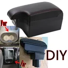 Центральный подлокотник для VW Volkswagen TOURAN CADDY 2004-2019, контейнер для хранения с USB-интерфейсом 2012, 2013, 2014, 2015, 2016