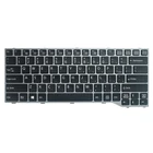 QH новая английская клавиатура для ноутбука Fujitsu Lifebook E733 E734 E743 E744 E544 E736 E746 серебристо-серая рамка с подсветкой
