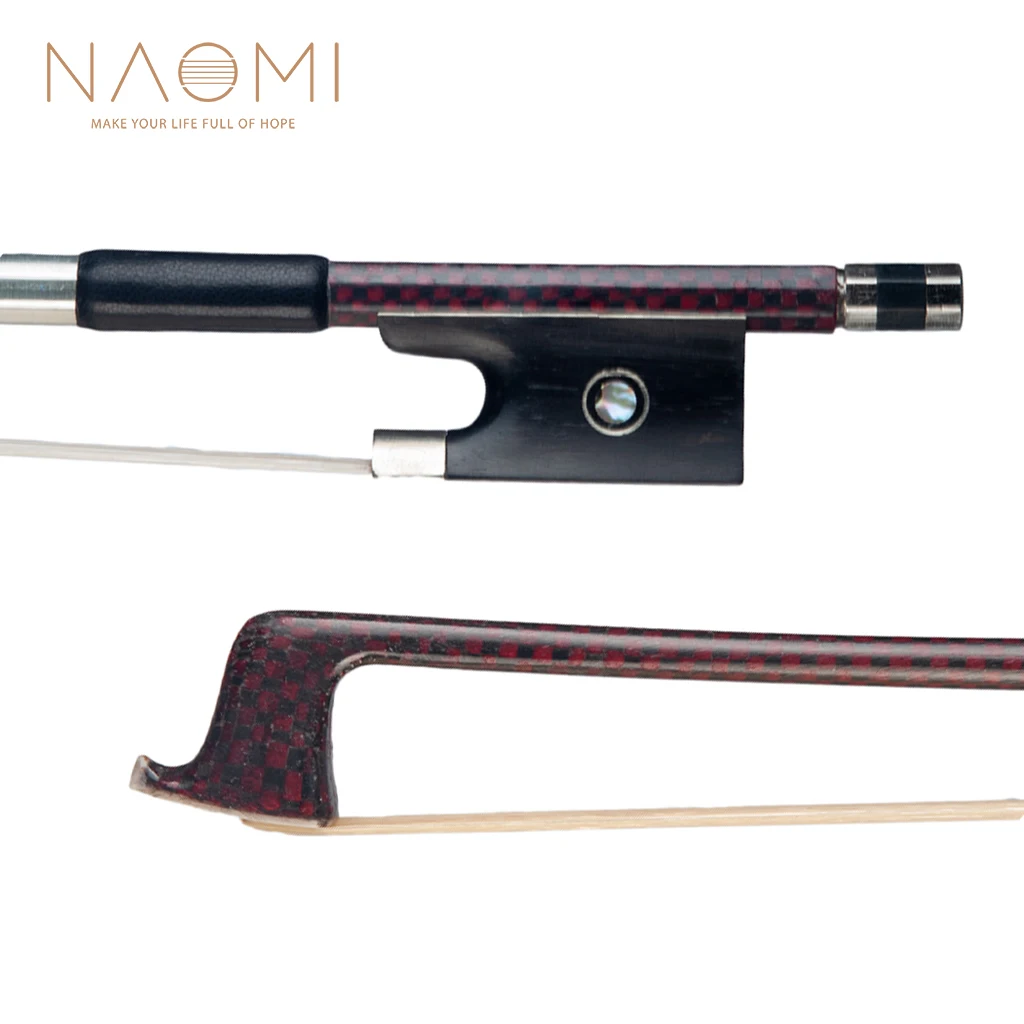 NAOMI Advanced 4/4 Размер Скрипка/скрипка бант из углеродного волокна Сетка палка