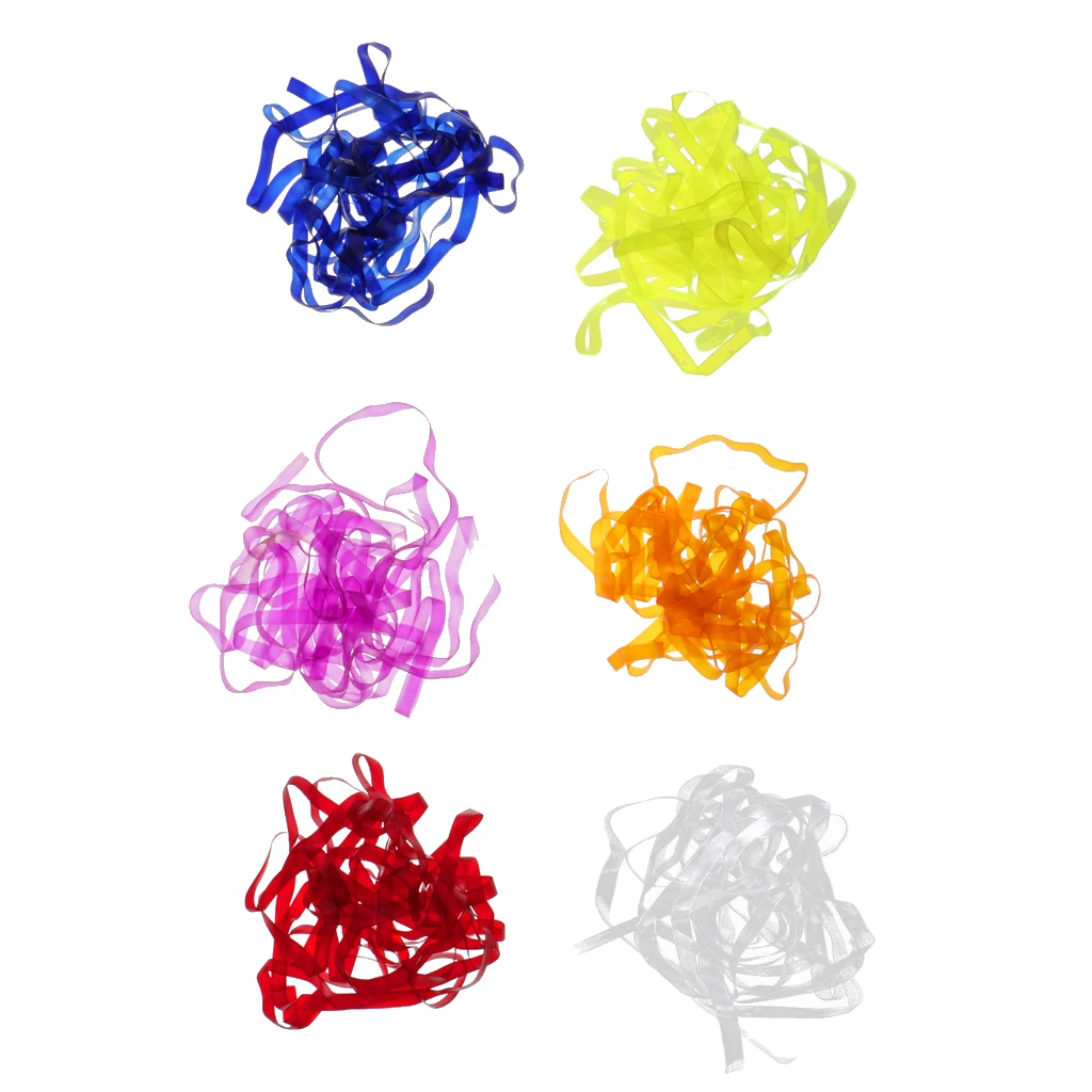 

6Pcs 6 Colors Nymph Skin Elastic Scud Back/Nymph Stretch Sink Skin for Fly Tying Fishing Accessories Dropshipping