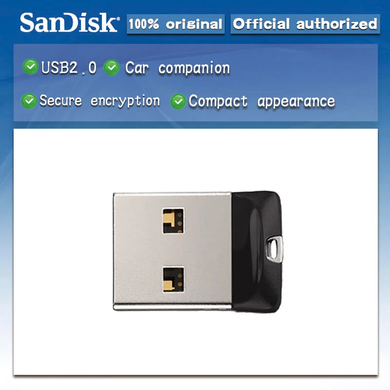 SanDisk CZ33 USB мини накопитель 8 Гб 16 64 ГБ 2 0 карта памяти флеш 32 U диск поддержка
