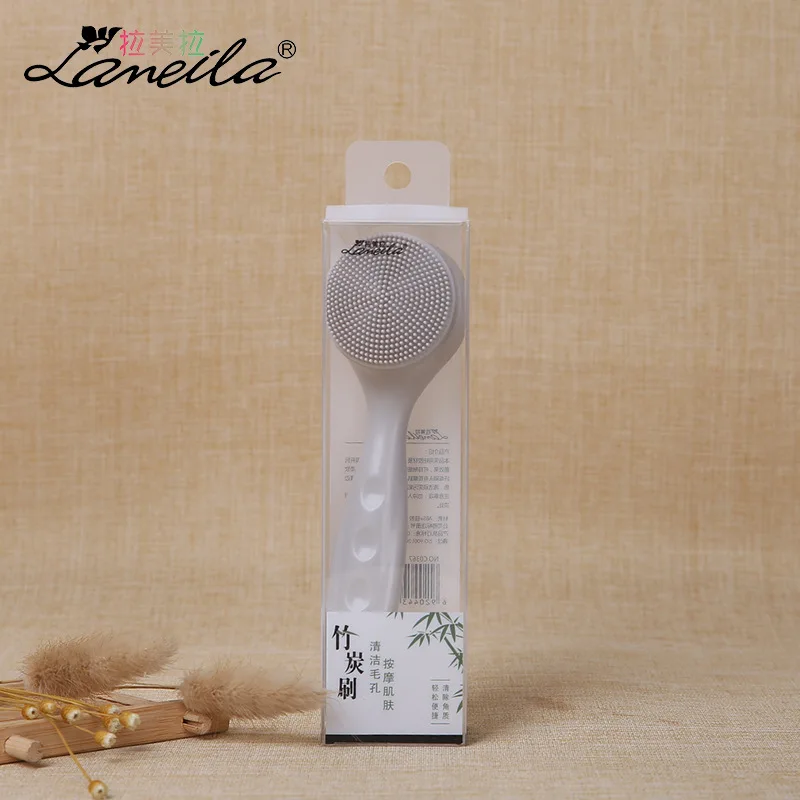 

Multi-functional Bamboo Charcoal Facial Brush Silica Gel Grip Type Cleaning Facial Brush C0367 maquillage facial