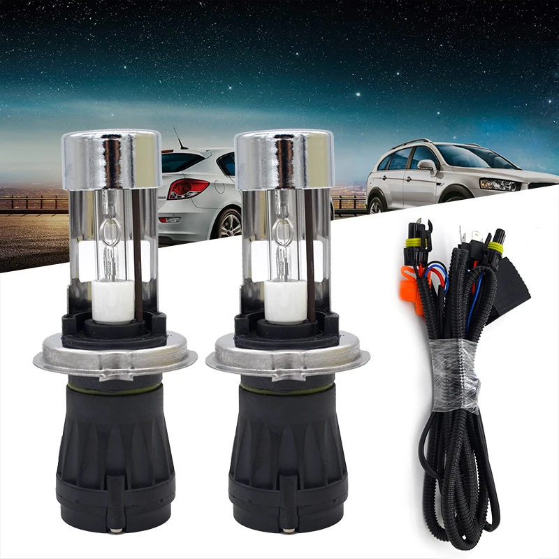 HIDLT AC 55W Bixenon H4 Hi/Lo HID Набор сменных ламп 12V H4-3 автомобильная лампа быстрого запуска