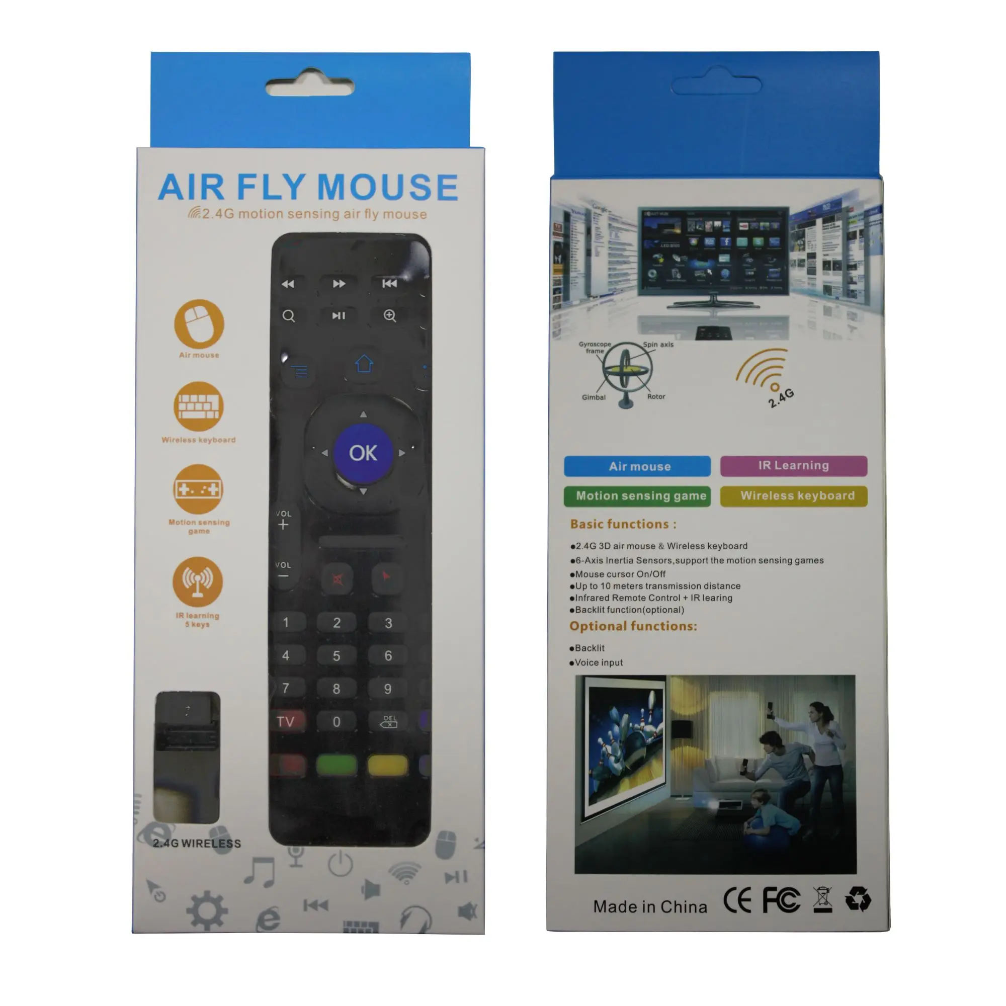 MX3 Air Mouse с подсветкой умный голосовой пульт дистанционного управления 2 4 ГГц RF
