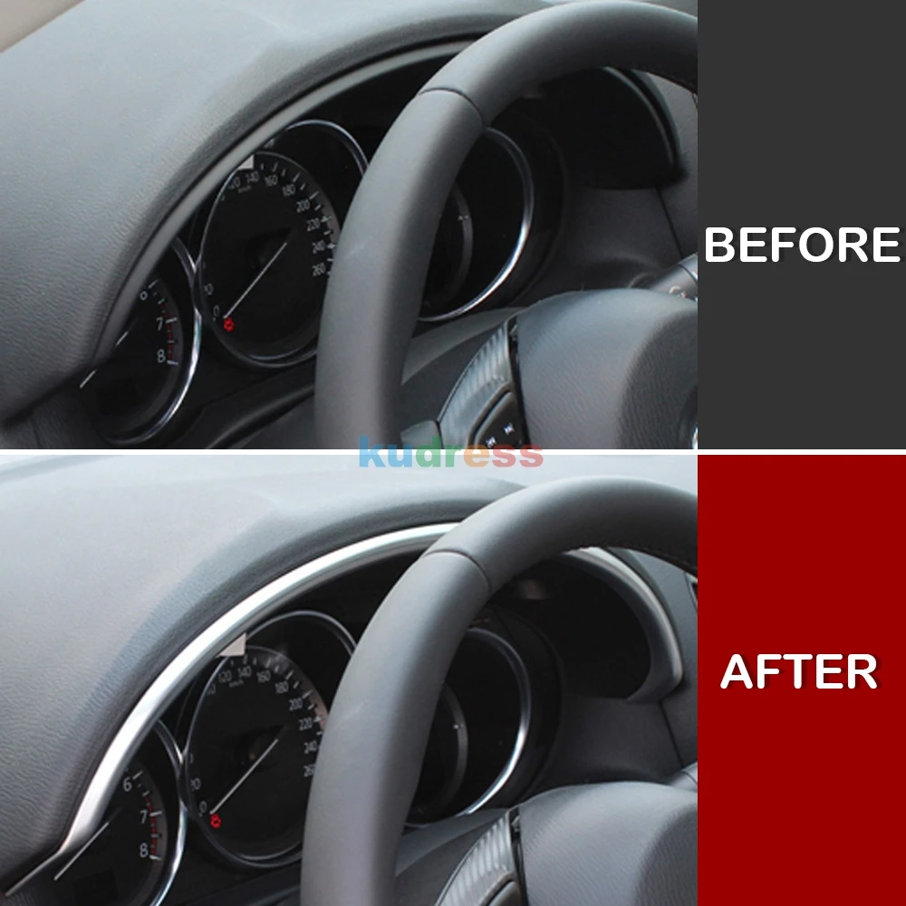 Для Mazda CX5 CX-5 2012 2013 ABS Матовый Интерьер автомобиля передний центр управления приборной панели полоса крышка отделка Аксессуары