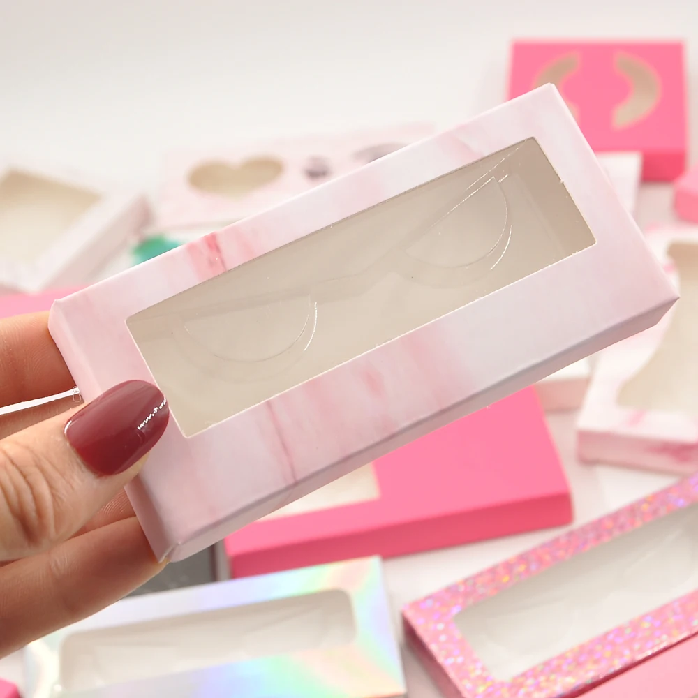 

Wholesale Eyelash Packaging Box Lash Boxes Package Custom Paper Box 25mm False Eyelashes Makeup Storage Case bulk Vendors