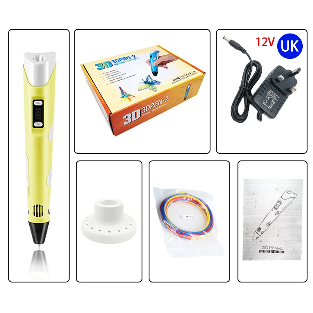 3D 15 м печать Doodler ручка Рисование крафт нетоксичный PLA принтер нить детский