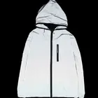 Хит продаж Мужской полный Светоотражающая куртка светильник толстовки женские куртки в стиле хип-хоп Водонепроницаемый ветровка с капюшоном; Верхняя одежда в уличном стиле, пальто человек