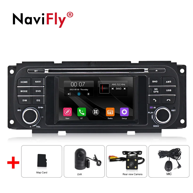 camera with dvr Сенсорный scrren 4,3 ''Автомобильный мультимедийный плеер для Chrysler/Dodge Jeep Grand Cherokee head Авто поддержка DVD плеер gps навигатор ipod - Цвет: camera with dvr