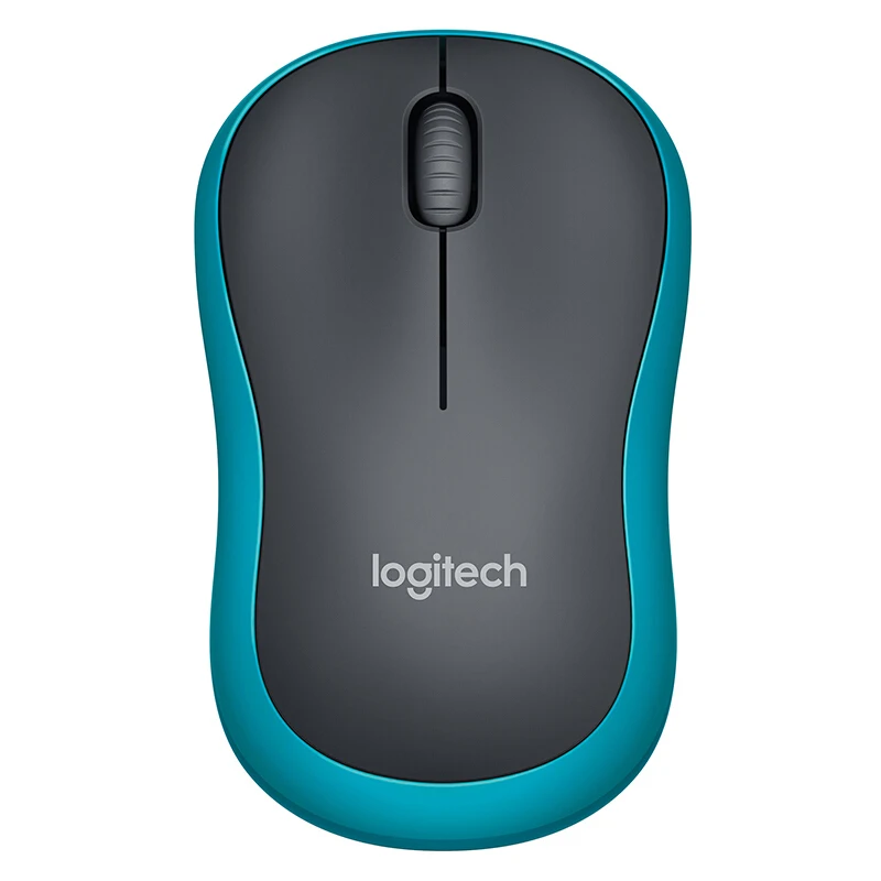 Мышь Logitech M185 Беспроводная симметричного дизайна с USB нано-приемником для Windows Mac OS