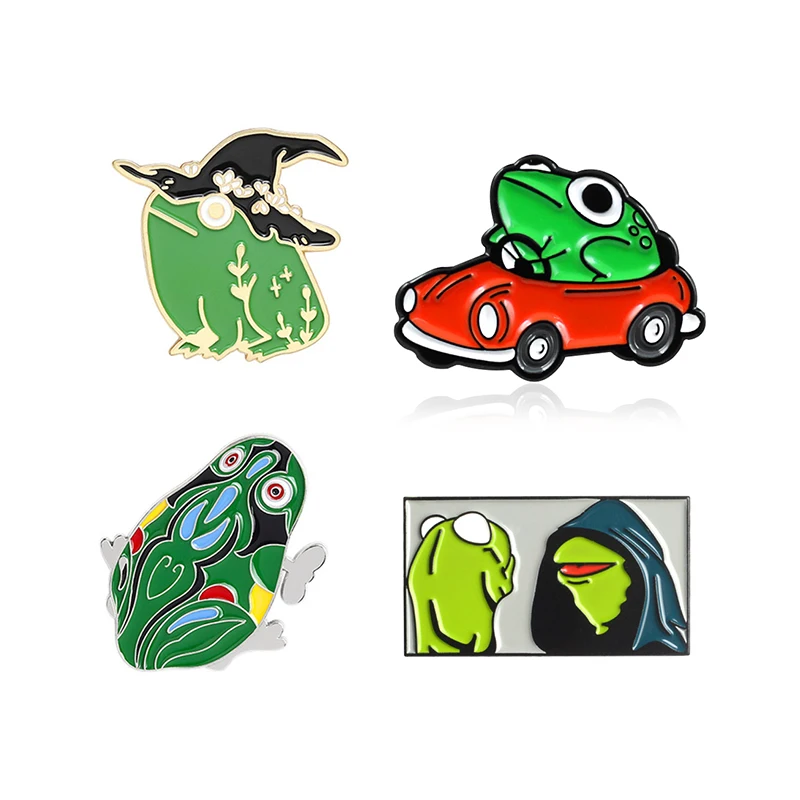С рисунками героев из мультфильмов рисунок лягушки эмали штырь лягушка вождения