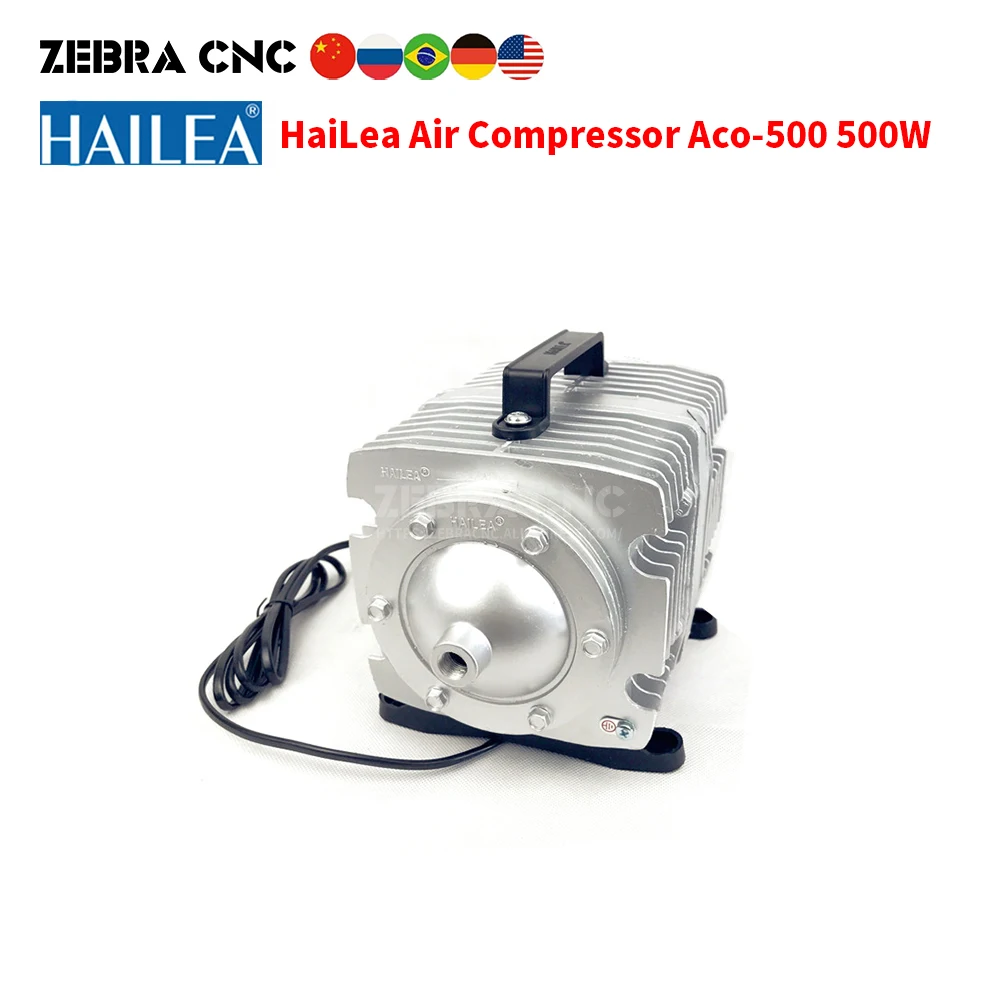 HaiLea 500 Вт Воздушный компрессор Aco-500 Ac220v для аквариума с ЧПУ машина бури воздушный