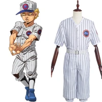 jojo bizarre adventure stone ocean emporio alnino cosplay costume halloween carnival 6 baseball uniform suit