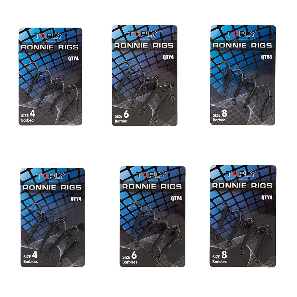 

4pcs Carp Fishing Rig Accessories Ready Rigs Carbon Steel Fishing Tackle