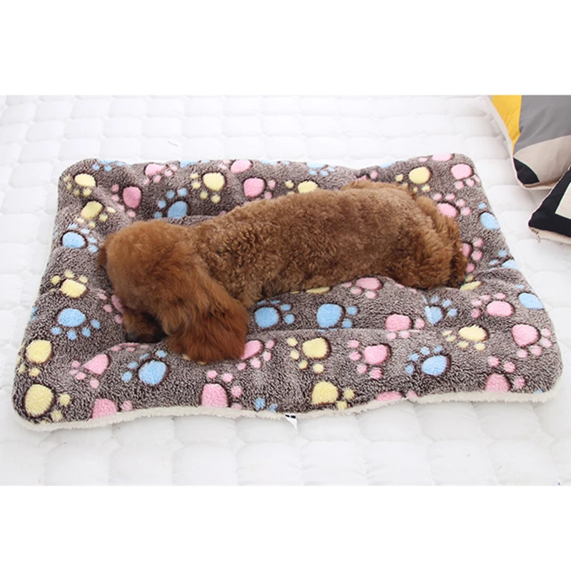 

Soft Flannel Pet Mat dog Bed Winter Thicken Warm Cat Dog Blanket puppy Sleeping Cover Towel cushion for small Medium large dogs