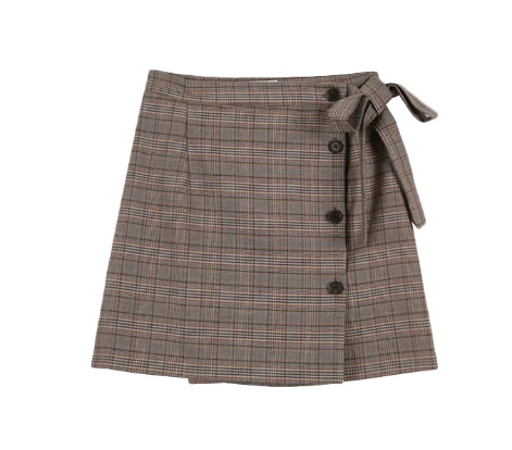 

S-xl Fashion Summer Women Skirt black Plaid Sexy High Waist A-line Casual Mini Skirts pleated skirt skirts womens plaid skirt