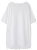 mens short sleeve t shirt summer new white peach collar design youth fashion loose casual trend versatile mens wear