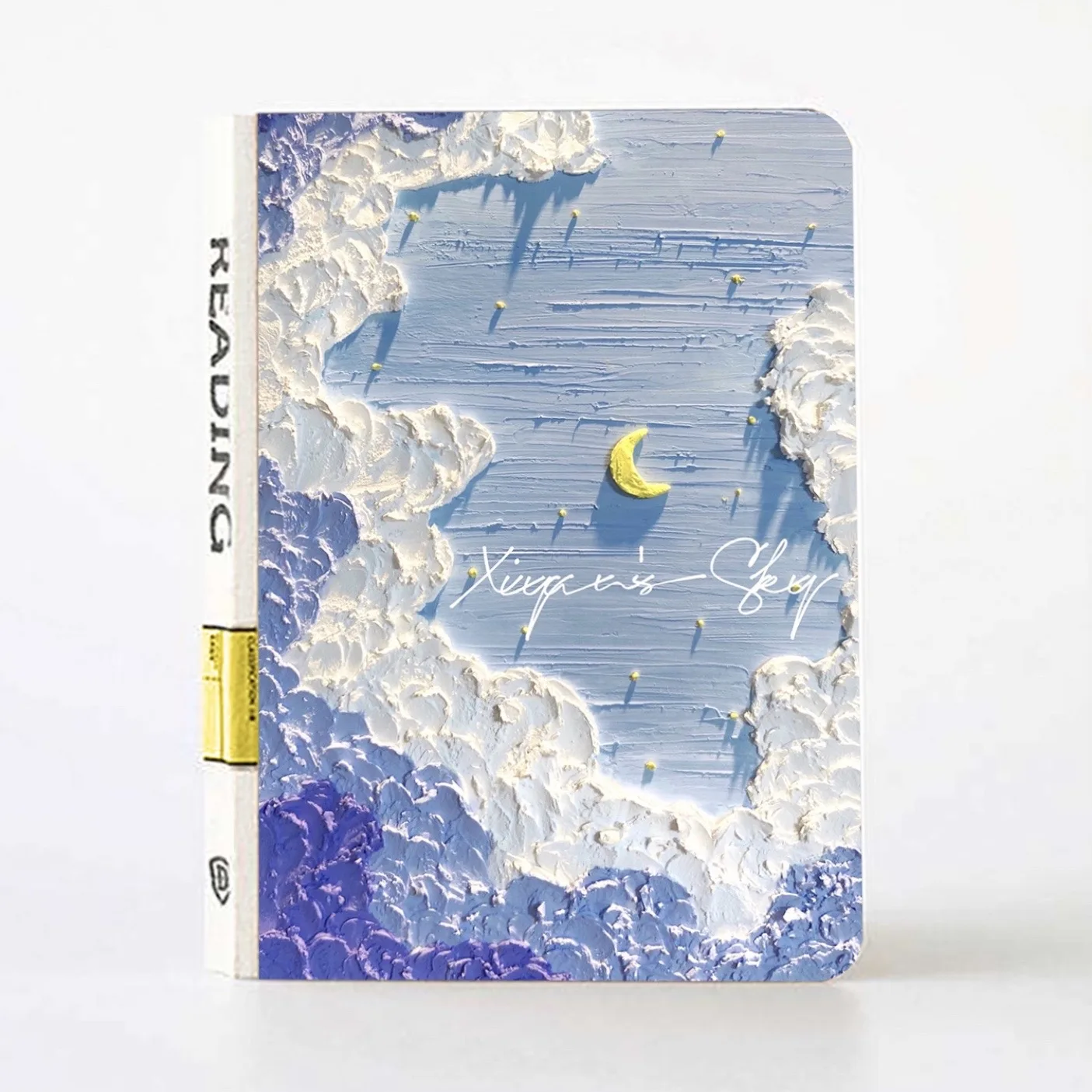 B6 Size Cream Notebook Sea Salt Ice Cream Sky Oil Painting Stick Hand Account Book, Notebook