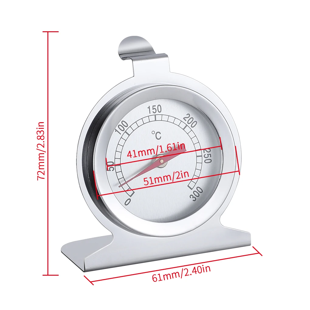 Stainless Steel Oven Cooker Thermometer Temperature Gauge Mini Grill for Home Kitchen Food | Дом и сад
