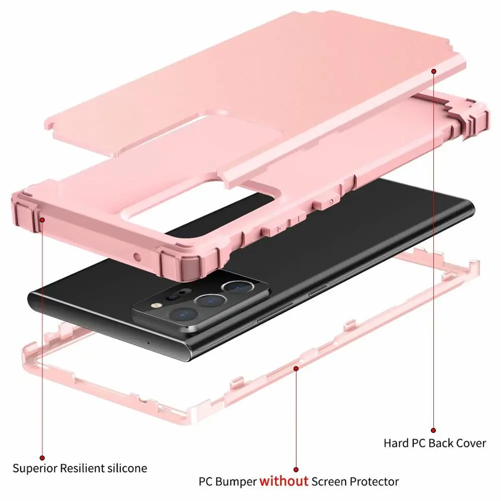 360 Full Hybrid Armor Phone Case For Samsung Galaxy S22 Ultra S23 Note 20 S20 FE Coque S21 Plus S10 12 A33 A53 Shockproof Cover