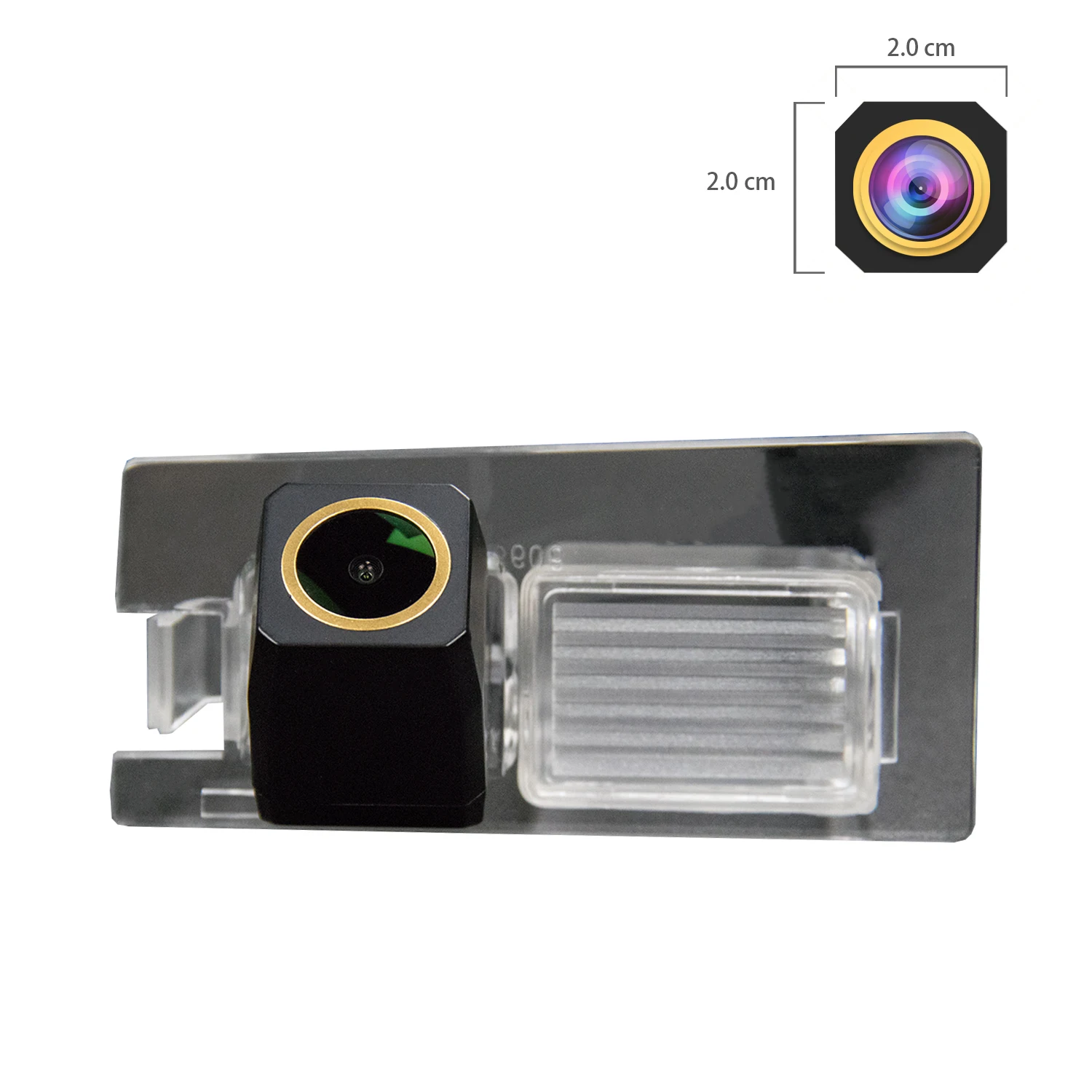 

Misayaee Golden HD Car Rear View Reverse Camera Plate Light for Fiat Viaggio 2012/2013/2014