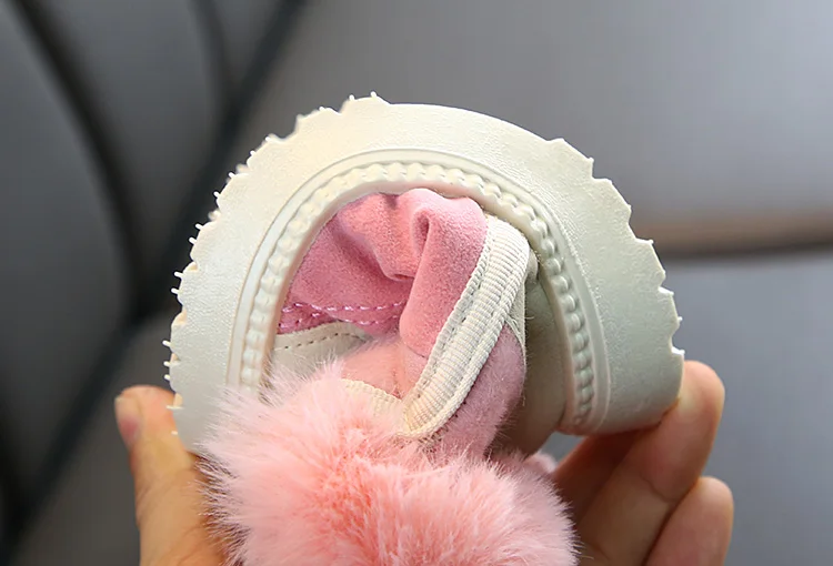 Новые детские зимние короткие сапоги с бархатным утеплителем Толстая Теплая