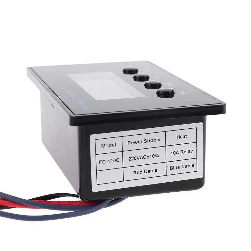 Цифровой термостат для сауны 220 В 10 А с таймером и датчиком NTC|Приборы измерения