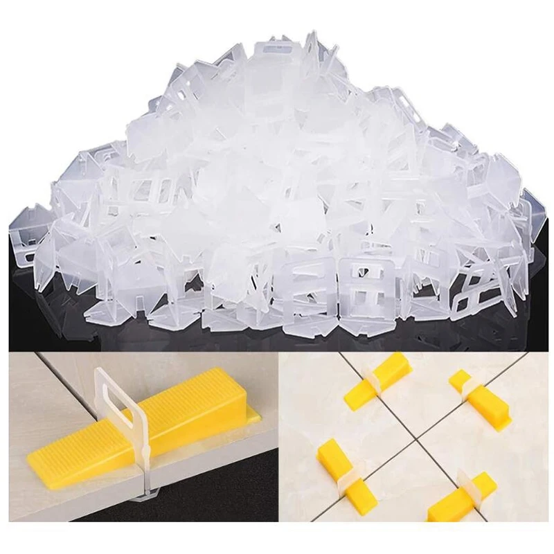 200PCS Tile System Clips 1/16 Inch Leveler Spacers More Flexible Combination For Leveling Installation | Инструменты