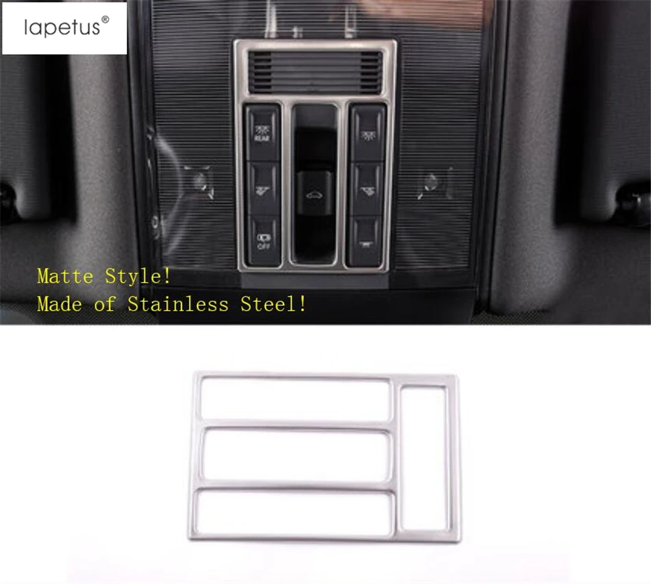 

Lapetus Accessories For Volkswagen Arteon 2018 2019 2020 Matte Style Front Upper Roof Reading Lights Lamp Molding Cover Kit Trim