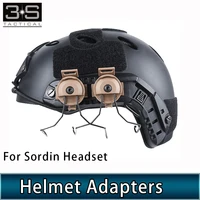tactical sordin headset rail adapters set for flashlight heaphone helmet bracket headset holder