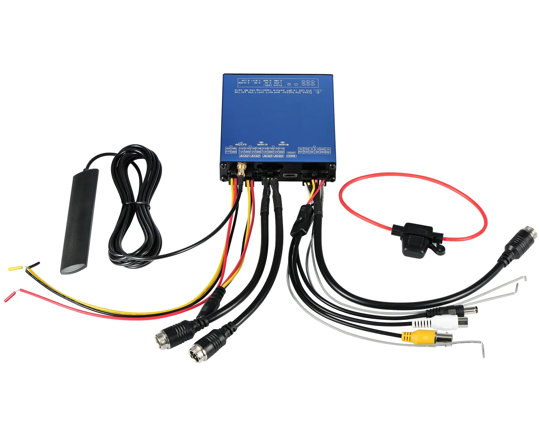 SDVR104 4CH 1080P Ahd Cameras Vehicle Mobile DVR Wifi 4G GPS Alarm Security Video Monitoring System Car Bus Truck Recorder | Безопасность