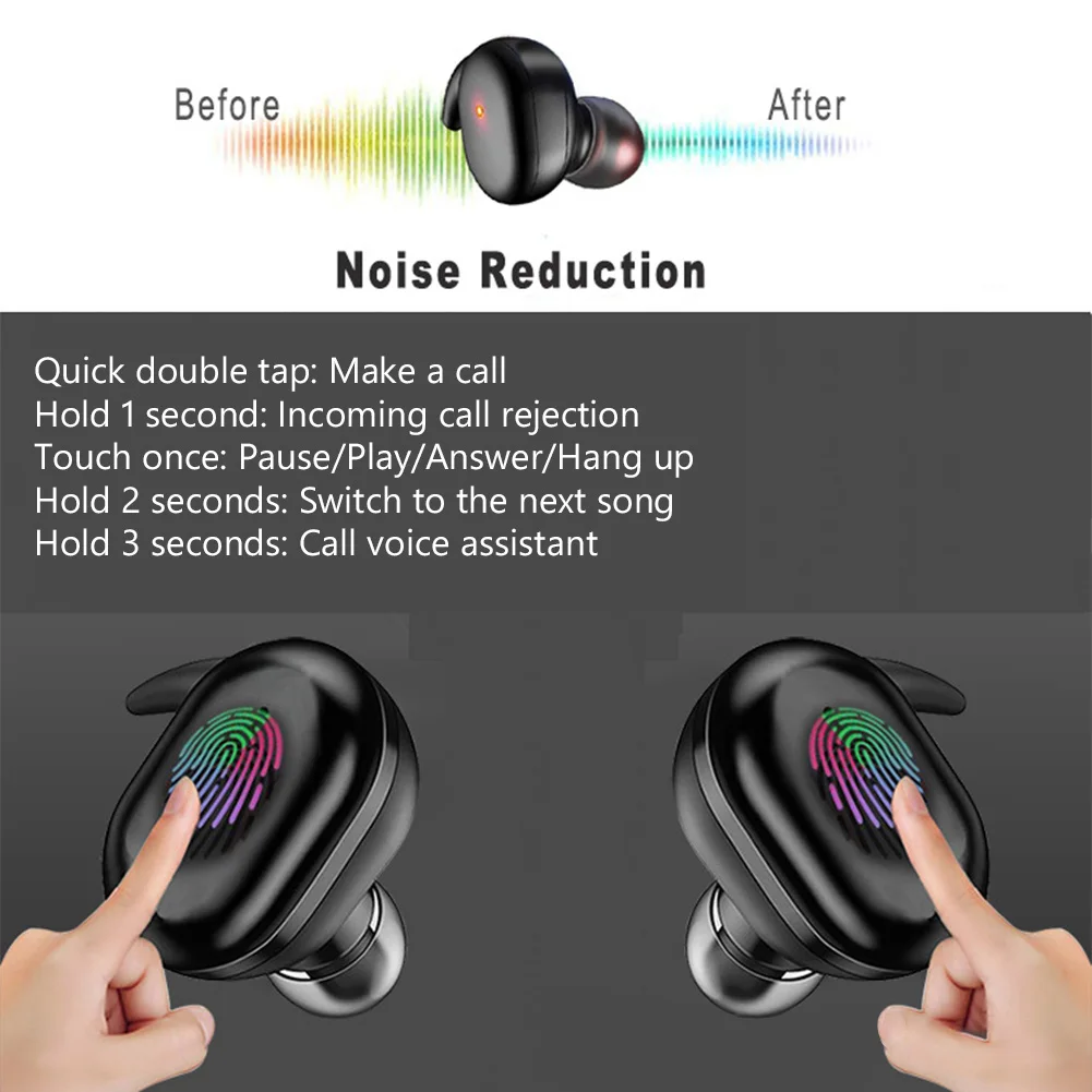 Беспроводные Bluetooth-наушники Y30 Y90 с сенсорным управлением спортивная