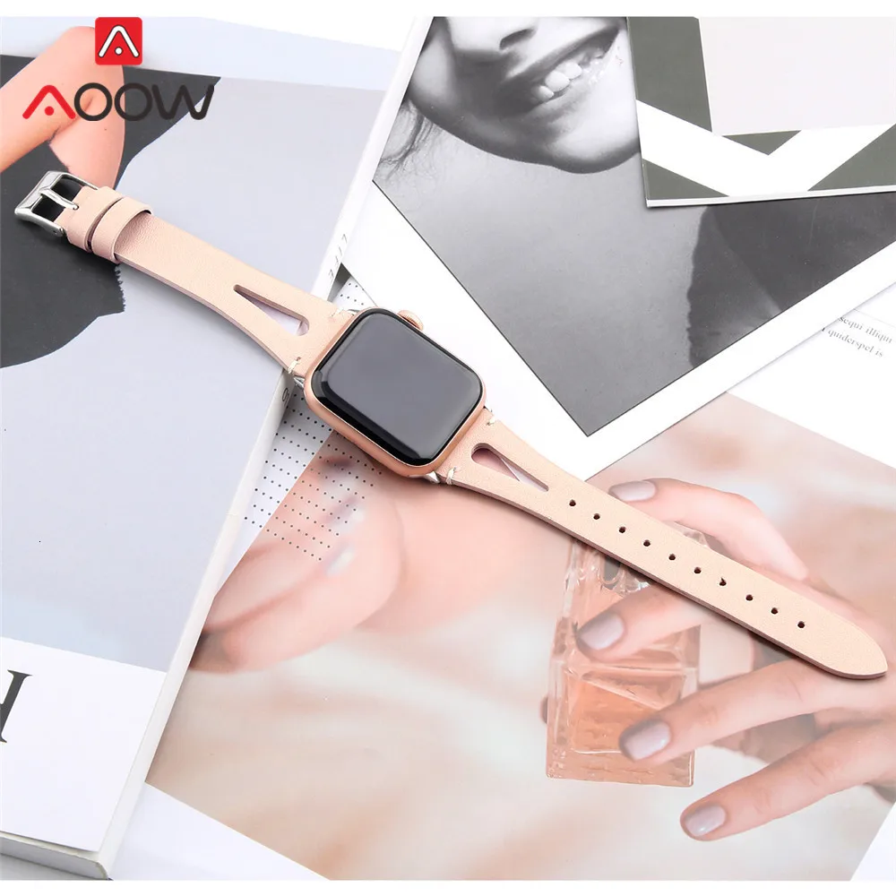 Ремешок из натуральной кожи с принтом для Apple Watch 40 мм 44 мм для iwatch 38 мм 42 мм ремешок серии 4 3 2 1 браслет аксессуары