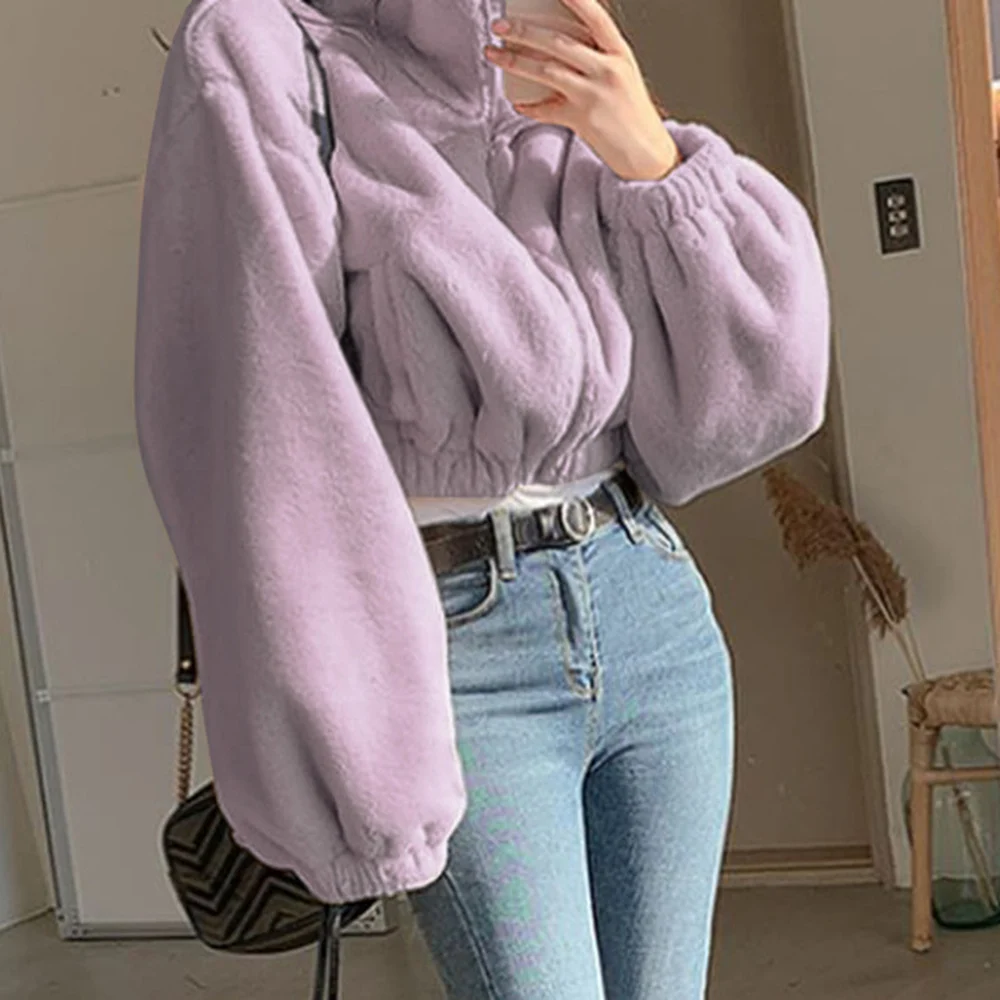 

Women's Winter Jacket Solid Fur Coat Faux Fur Coat Fashion Women's Fur Coat Teddy Coat Plush Fur Coat Quilted Coats Women's Coat