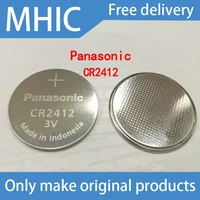 1pcs lot panasonic cr2412 3v lithium battery for swatch watch battery for car controller cr 2412 100 new original