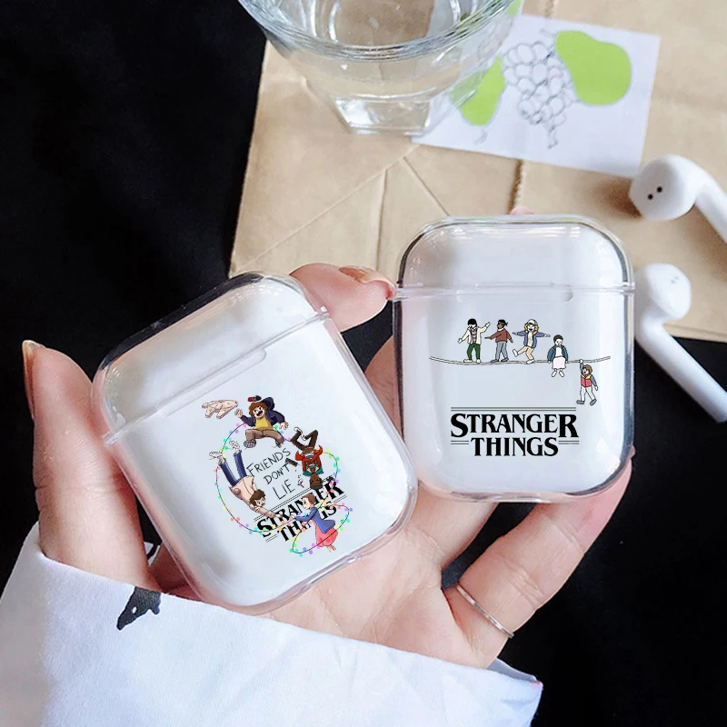 Силиконовый мягкий чехол Stranger Things для Airpods 2 1 наушников s Прозрачный Airpod