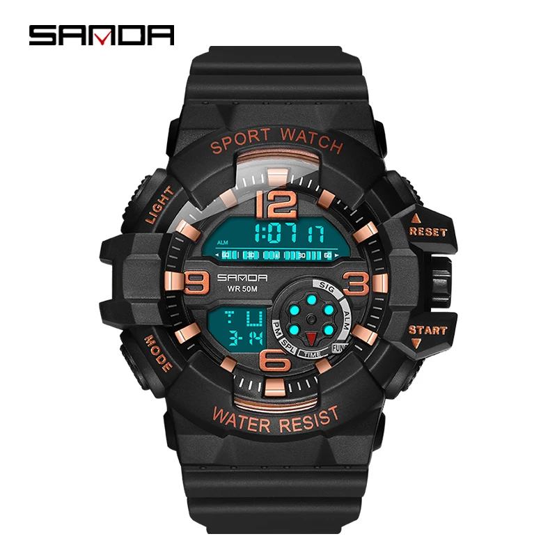 Часы sanda. Часы Sanda электронные. Модные брендовые мужские спортивные часы Sanda. Электронные часы Sanda 500.