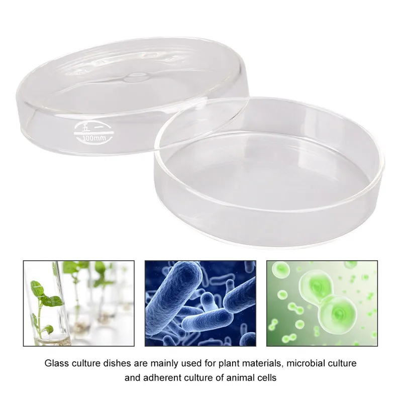 Стеклянная посуда Петри с баночки для крема культура бактерий блюдо