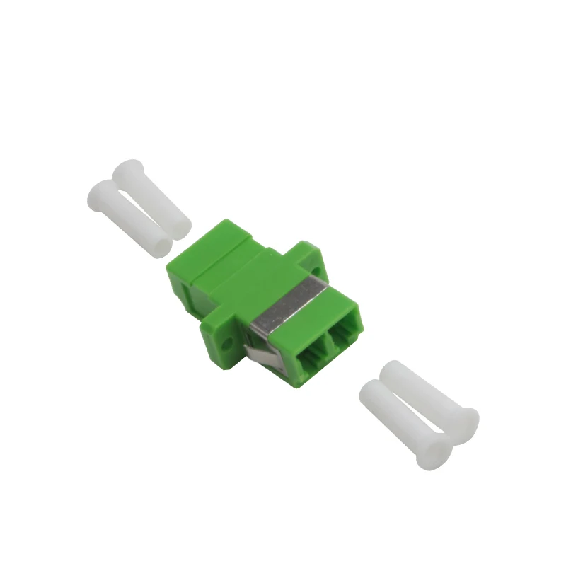 25PCS LC APC Duplex single-mode Fiber optic Adapter LC Optical fiber coupler LC APC Fiber flange LC connector