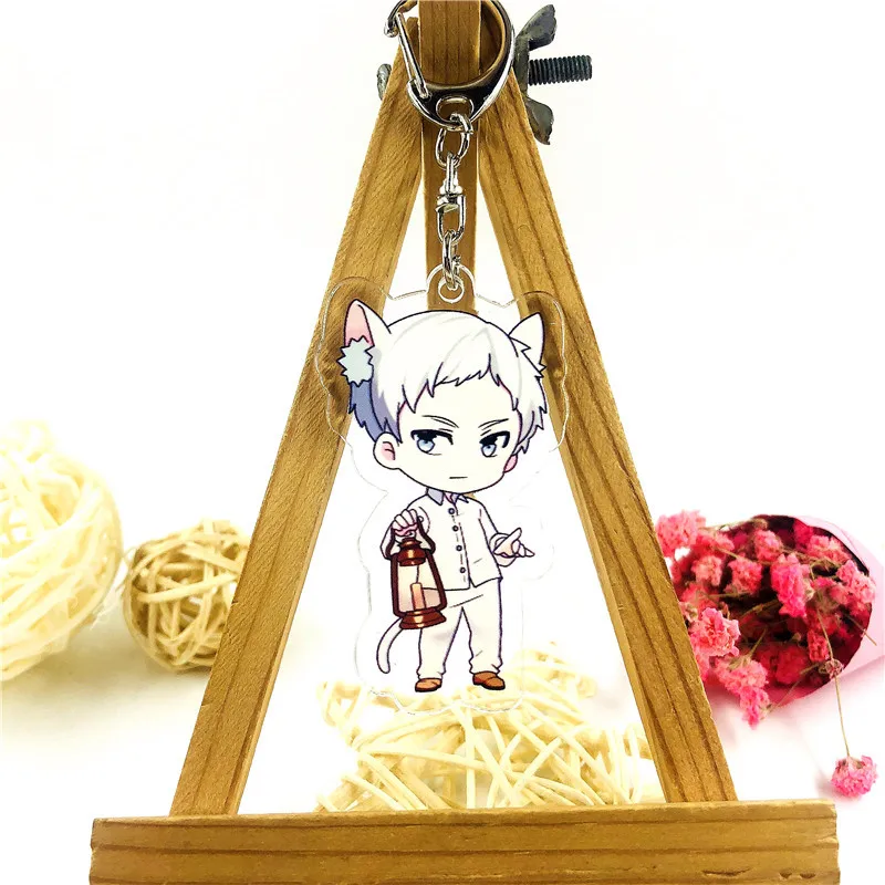 

The Promised Neverland Key ChainAcrylic Figure Model Keychains Fashion Bag Pendant Funny Car Keyring Gift For Woman Man