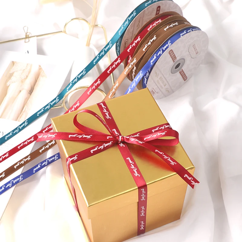 Романтическая подарочная оберточная лента из полиэстера с принтом только для