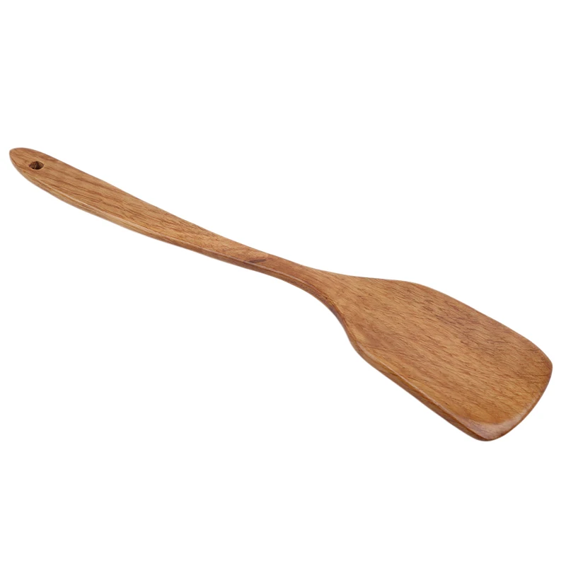 Здоровые инструменты для приготовления пищи ложки из цельного дерева лопатка