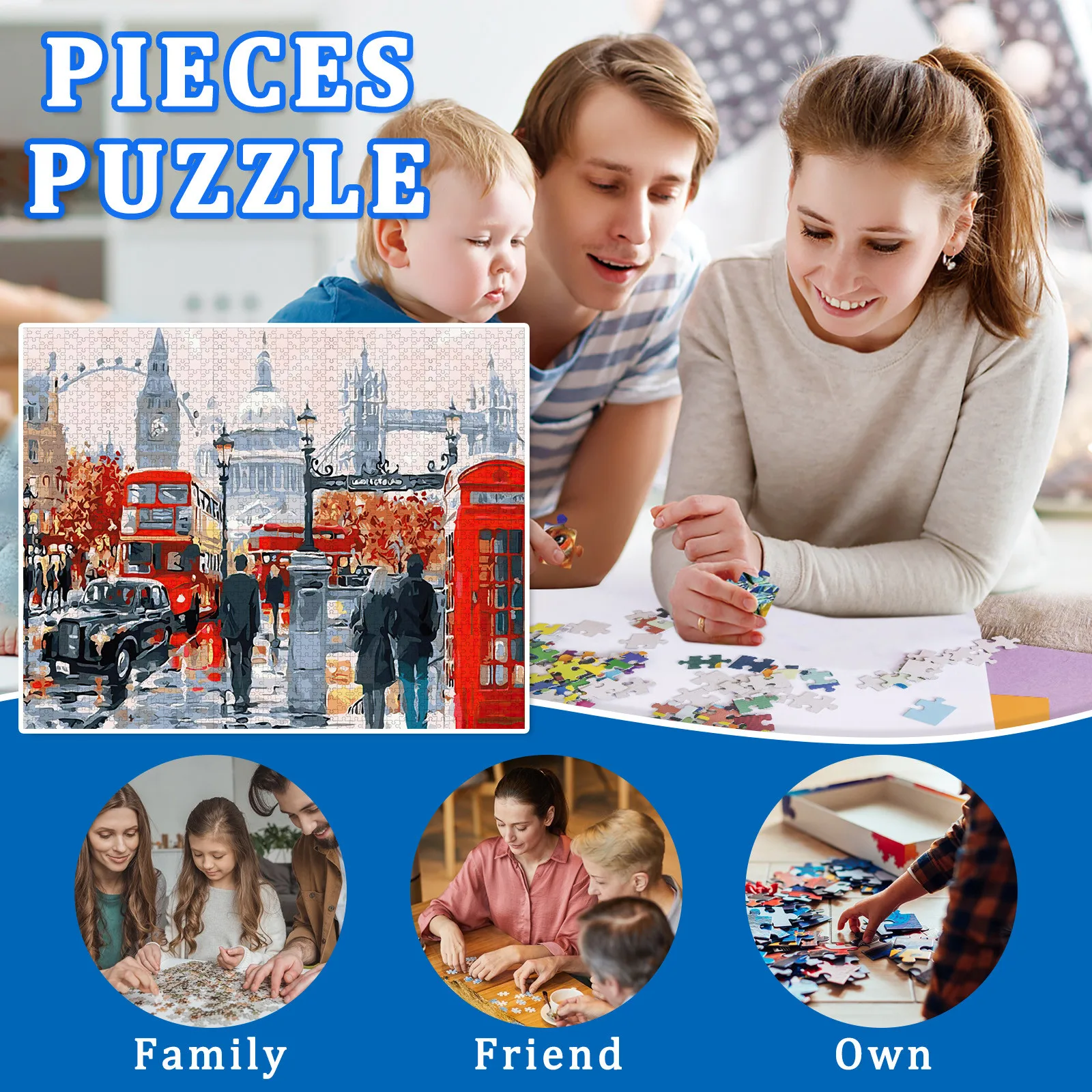 

City Landscape Adults Puzzles 1000 Piece Large Puzzle Game Interesting Toy Personalized Gift Interesting New Toy 2021 Jouet