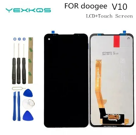 Новый ЖК-дисплей 6,39 дюйма DOOGEE V10 + дигитайзер сенсорного экрана 100% Оригинальный ЖК-дисплей + сенсорный дигитайзер для DOOGEE V11 Замена + Инструменты