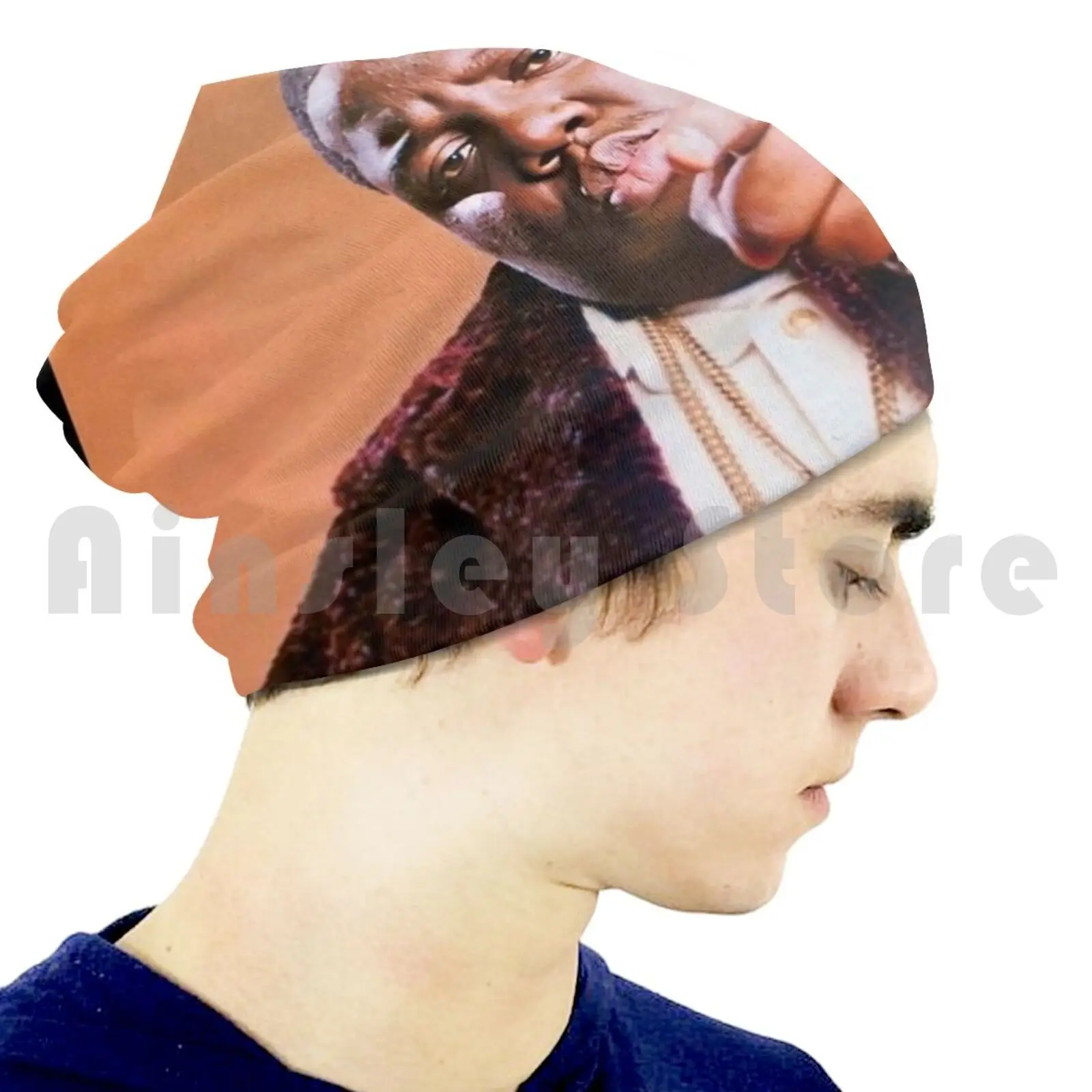 Большая Шапка-бини вязаная шапка в стиле хип-хоп 50 цент рэп Доктор Дре Дрейк Канье