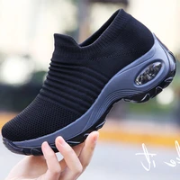 2021 women sneakers running shoes sports shoes breathable mesh comfortable platform shoes air cushion sneaker lightweight