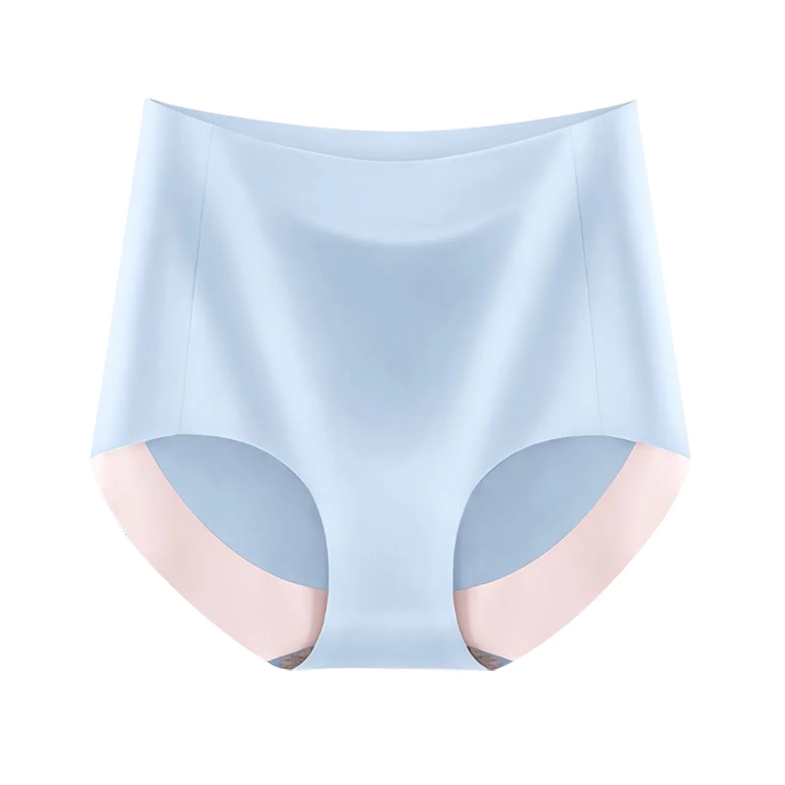 Женские трусики из ледяного шелка нижнее белье с завышенной талией бесшовное