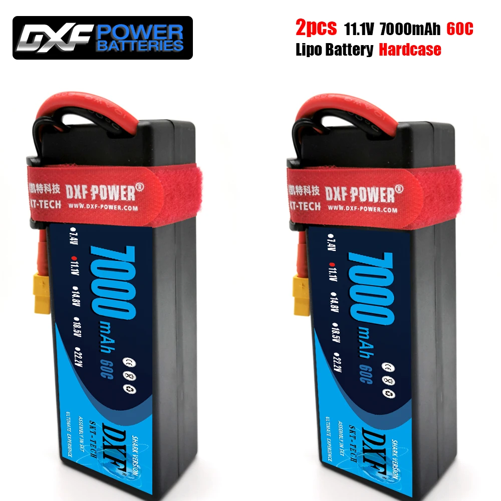 dxf 2 шт lipo батарея 2s 3s 4s 74 v 111 v 148 v 5200 мач 6500 мач 7