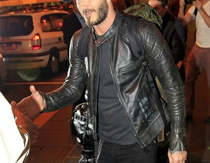 Bakham натуральная кожа мужская кожаная одежда мотоциклетная куртка тонкий стенд